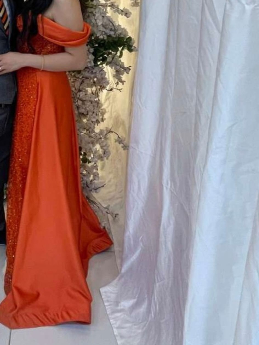 Off-Shoulder Orange